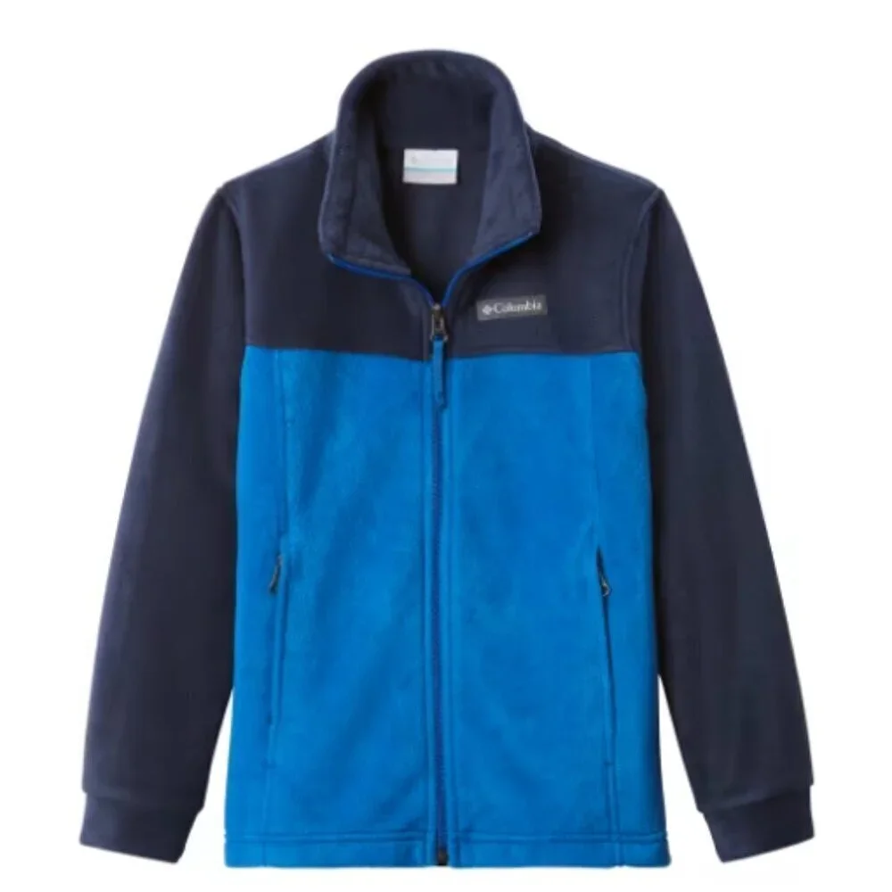 Columbia Kids Boys Medium Steens Mountain II Fleece Jacket Blue Navy NWT